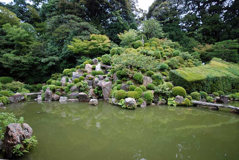 Garden that is modeled on Mt. Lushan