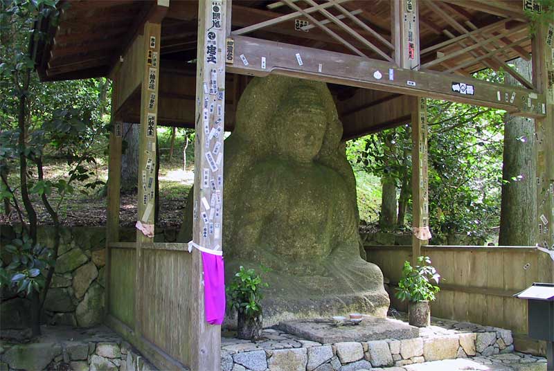A stone Buddhist image